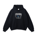 Collection 8 Idaho Oversize Fleeced Hoodie - Black front