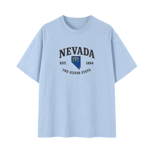 Collection 8 Nevada Essential Cotton T-Shirt - Light Blue front