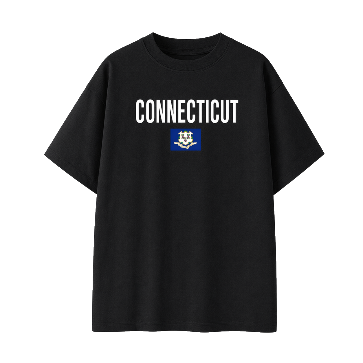 Collection 7 Connecticut Essential Cotton T-Shirt - Black front