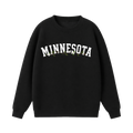 Collection 10 Minnesota Essential Heavyweight Crewneck Sweatshirt - Black front