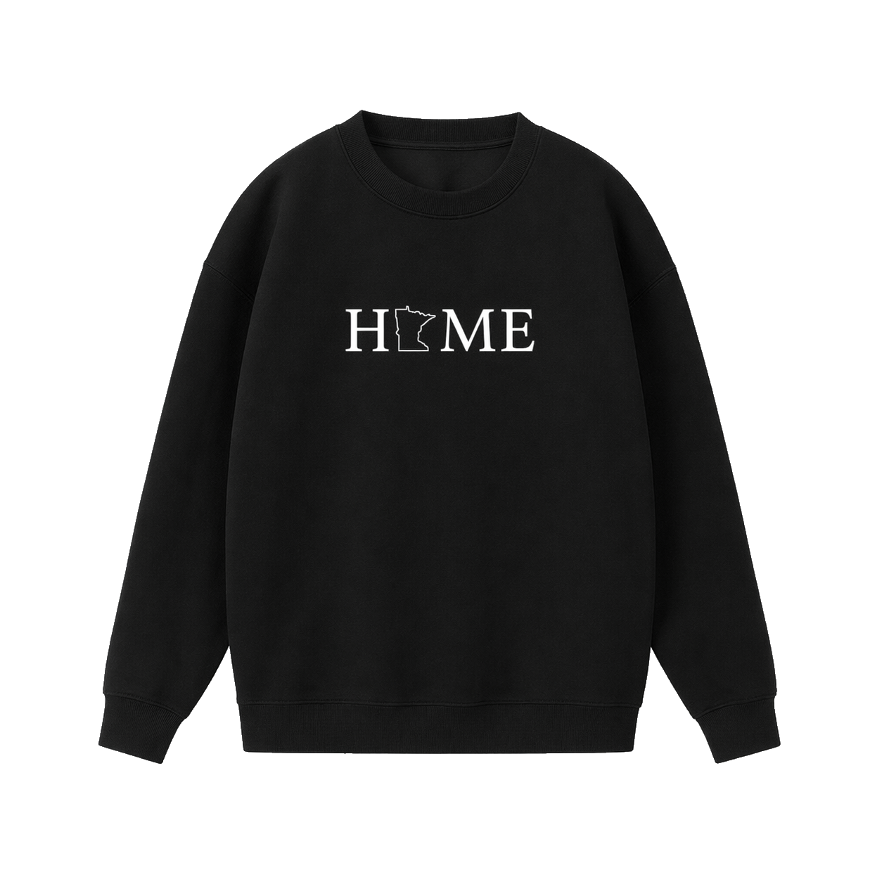 Collection 5 Minnesota Essential Heavyweight Crewneck Sweatshirt - Black front