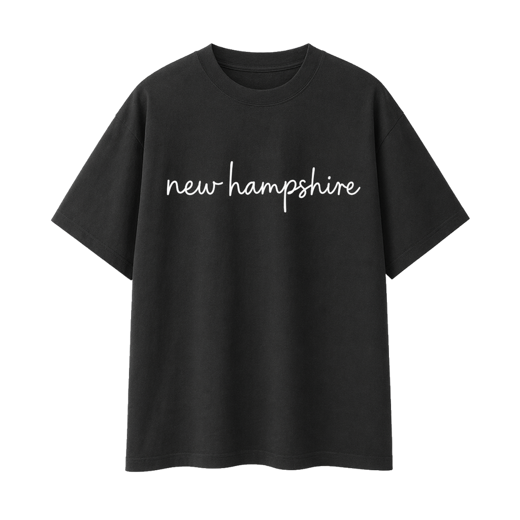 Collection 3 New Hampshire Essential Cotton T-Shirt - Black front