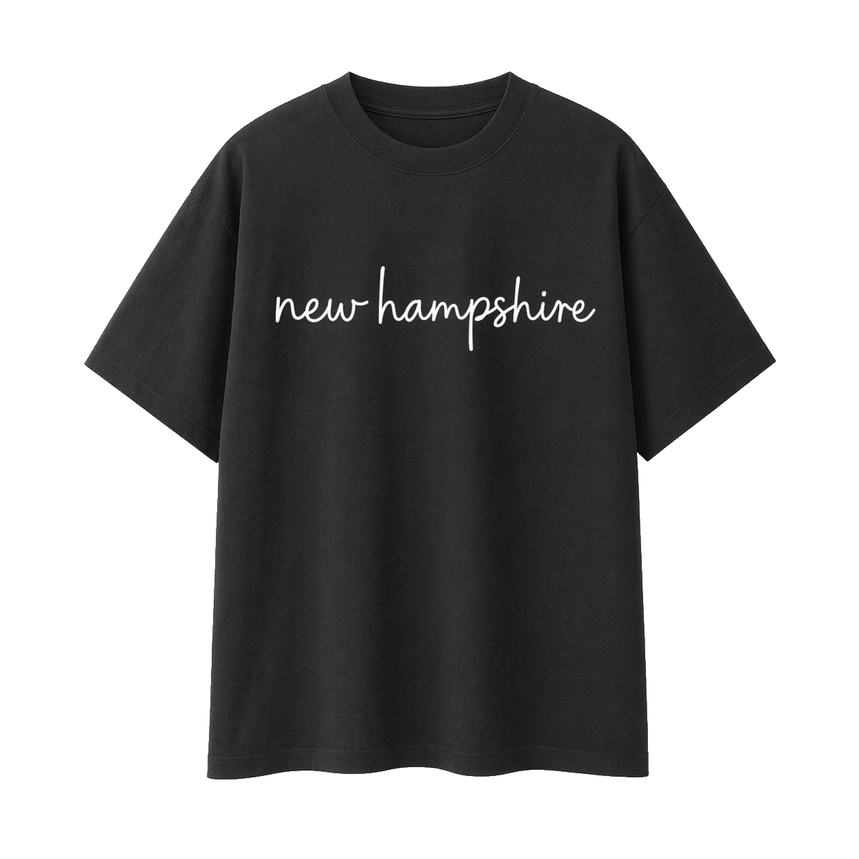 Collection 3 New Hampshire Essential Cotton T-Shirt - Black front