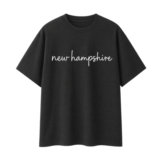 Collection 3 New Hampshire Essential Cotton T-Shirt - Black front