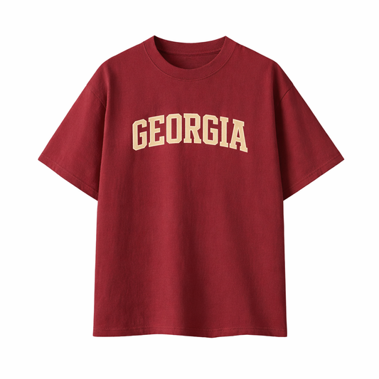 Collection 1 Georgia Essential Cotton T-Shirt - Wine Gray front