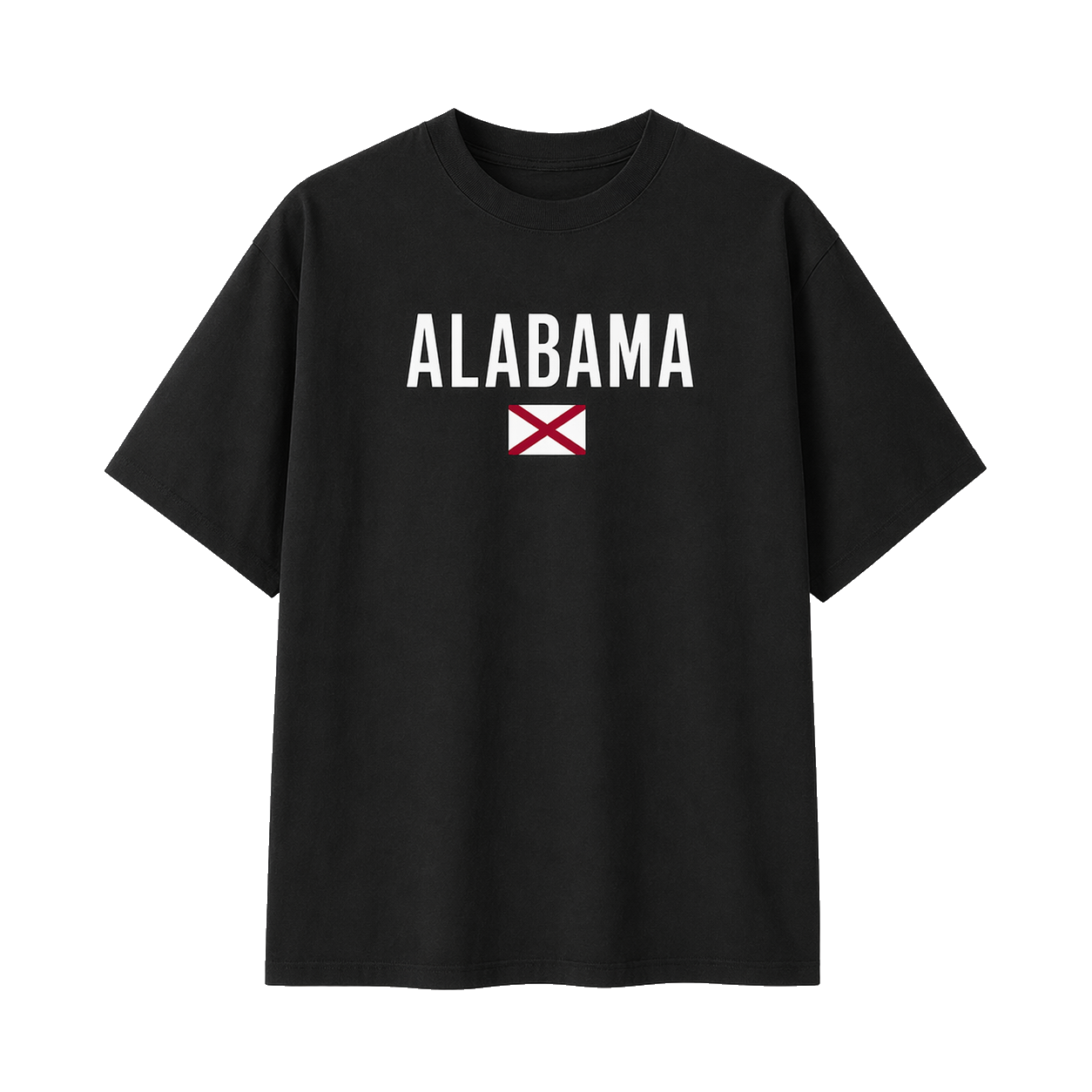 Collection 7 Alabama Essential Cotton T-Shirt - Black front