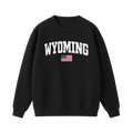 Collection 2 Wyoming Essential Heavyweight Crewneck Sweatshirt - Black front