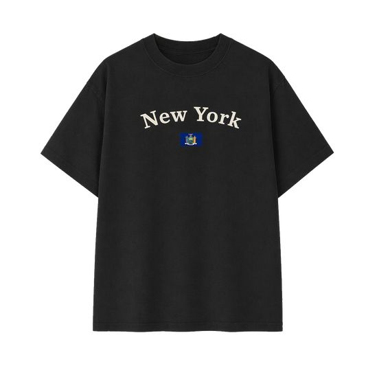 Collection 6 New York Essential Cotton T-Shirt - Black front