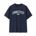 Collection 4 Connecticut Essential Cotton T-Shirt - Navy Blue front