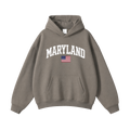 Collection 2 Maryland Oversize Fleeced Hoodie - Gray Coffee front