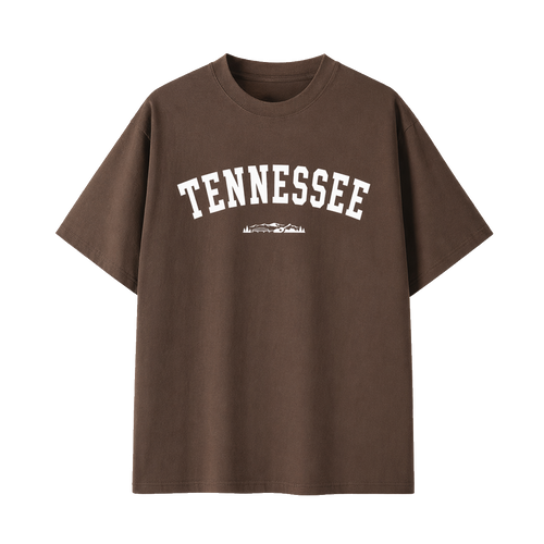 Collection 9 Tennessee Essential Cotton T-Shirt - Coffee front
