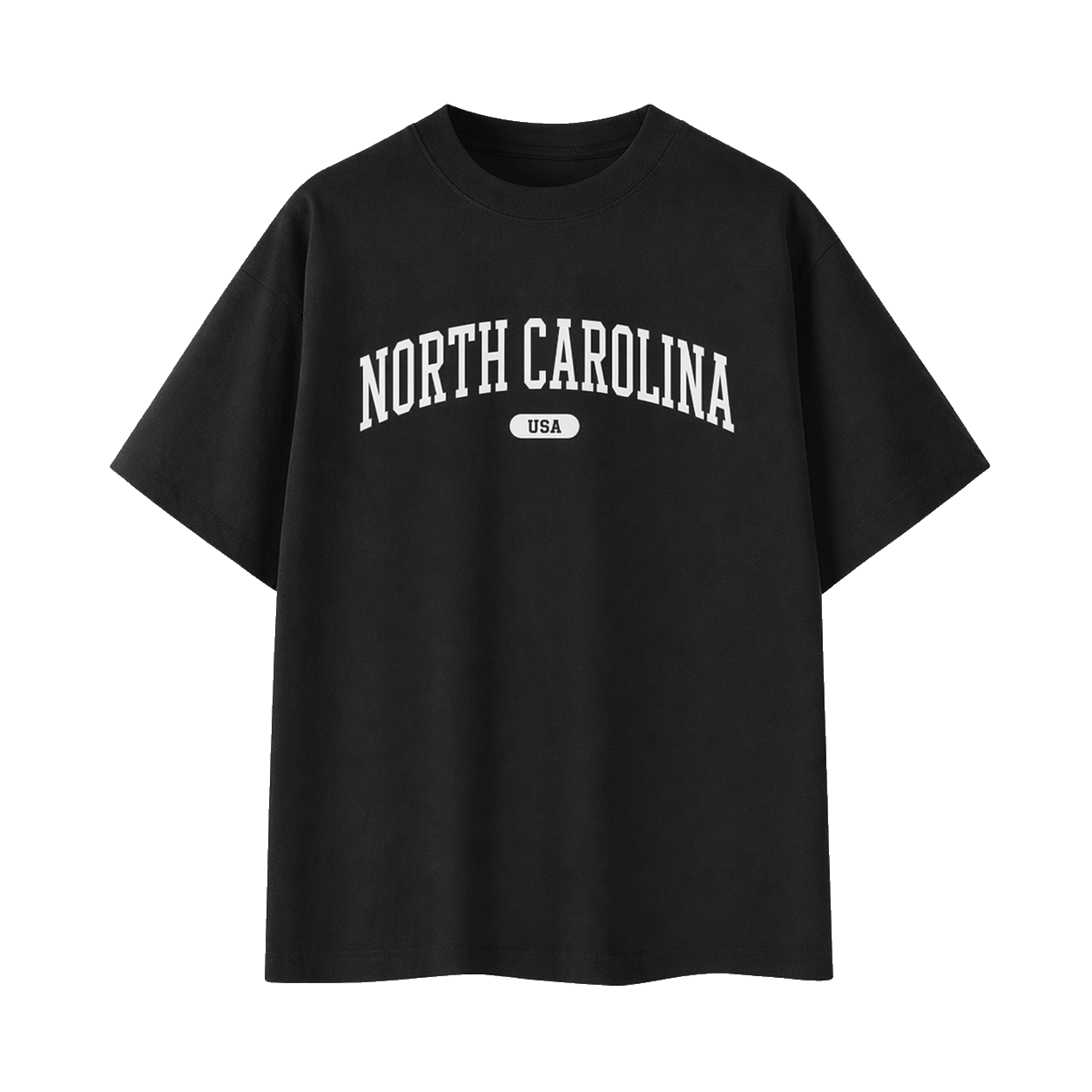 Collection 4 North Carolina Essential Cotton T-Shirt - Black front