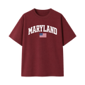 Collection 2 Maryland Essential Cotton T-Shirt - Wine Gray front