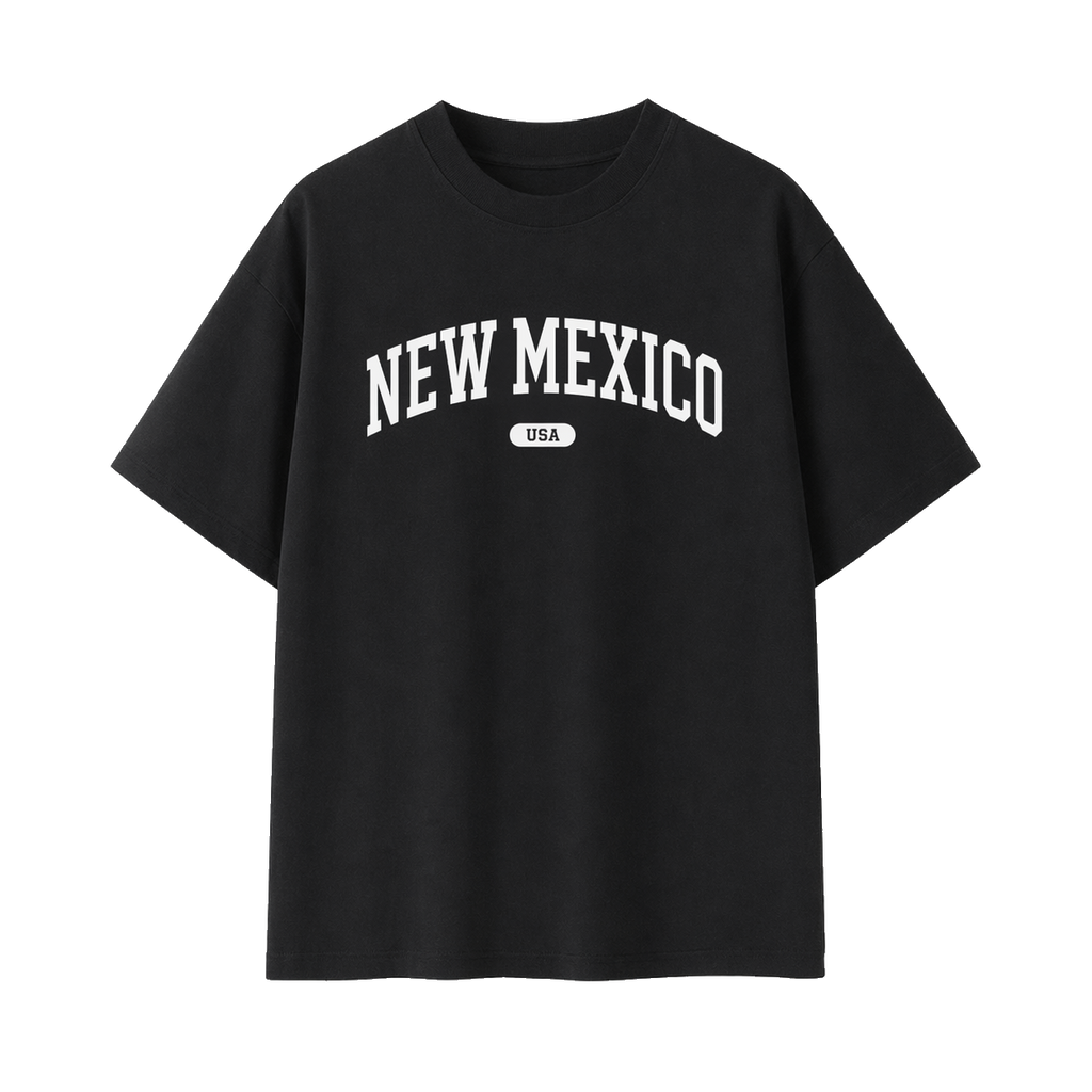 Collection 4 New Mexico Essential Cotton T-Shirt - Black front