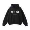 Collection 9 Ohio Oversize Fleeced Hoodie - Black front