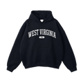 Collection 4 West Virginia Oversize Fleeced Hoodie - Black front