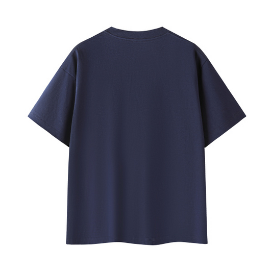 Collection 2 Michigan Essential Cotton T-Shirt - Navy Blue behind