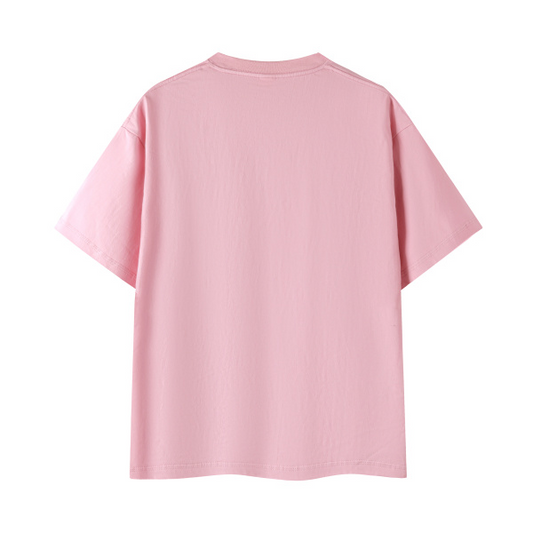Collection 1 Massachusetts Essential Cotton T-Shirt - Pink behind