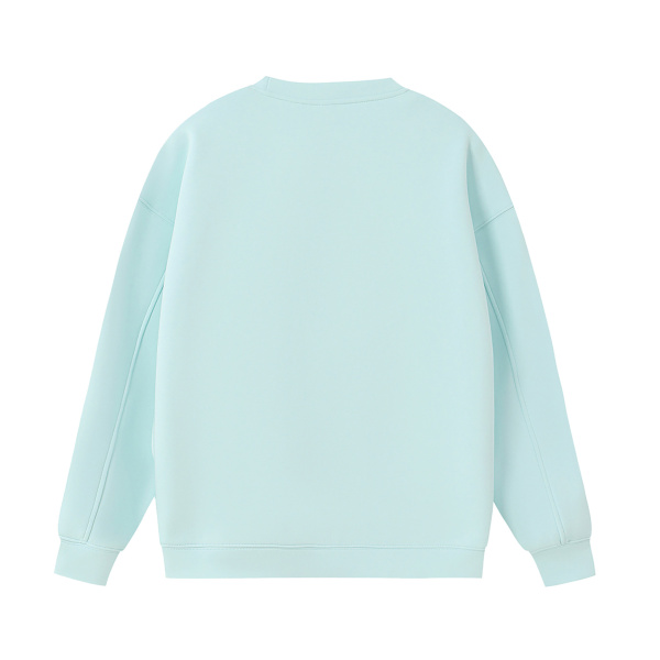 Collection 1 Texas Essential Heavyweight Crewneck Sweatshirt - Water Blue behind